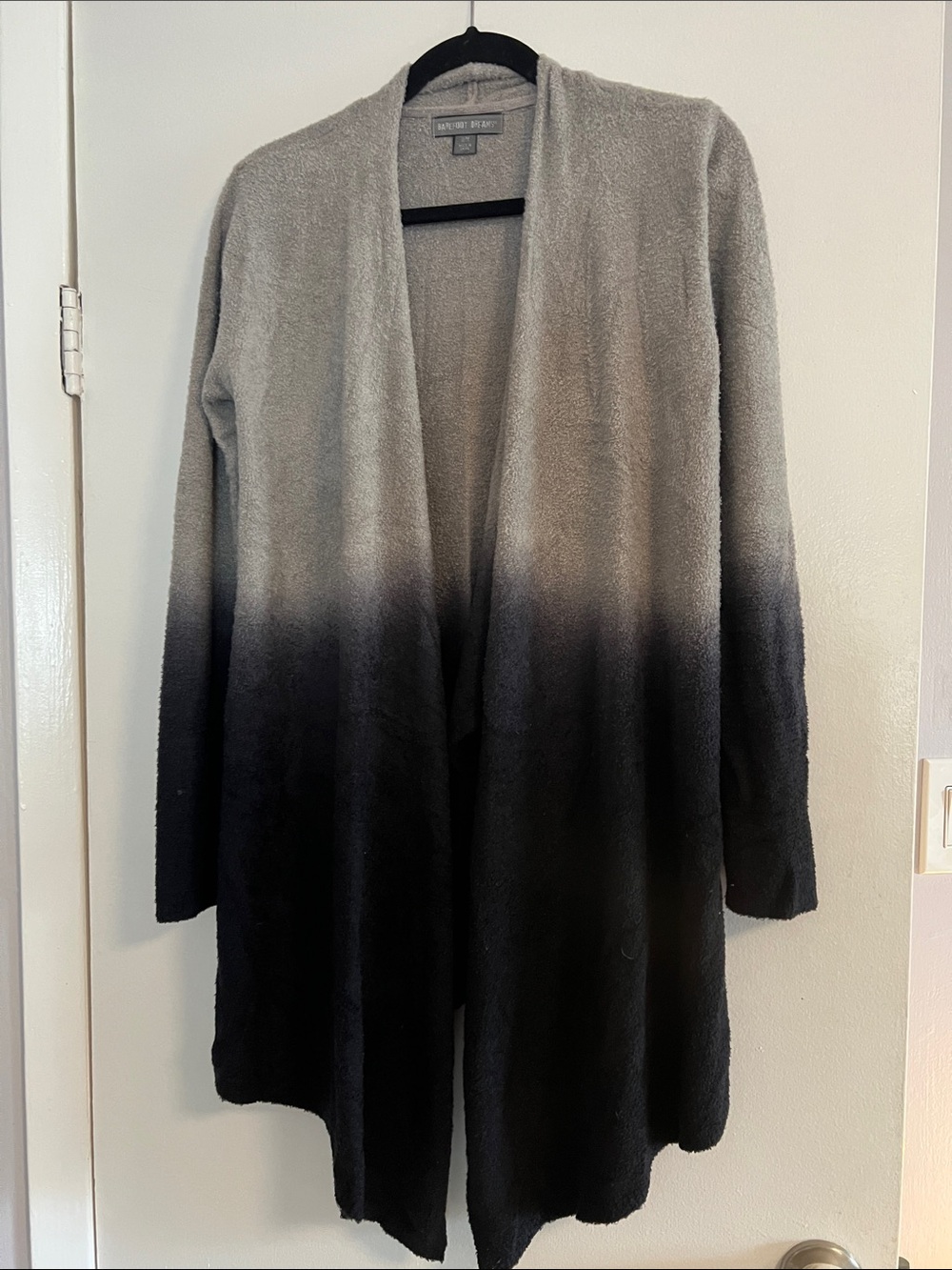 Barefoot Dreams Ombre Cardigan - Black and Gray